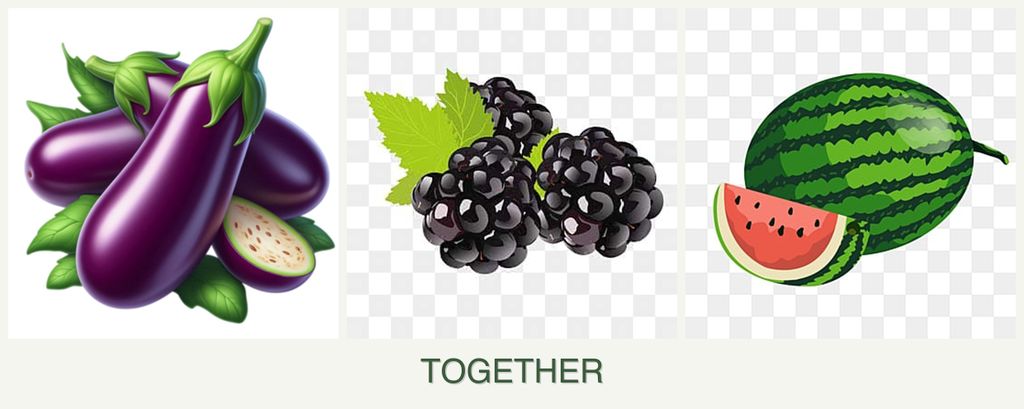 Can you plant eggplant, blackberries and melons together?