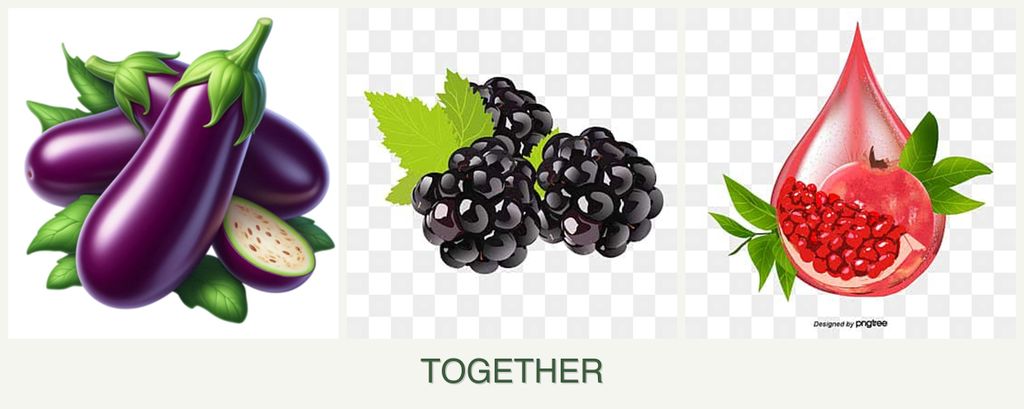 Can you plant eggplant, blackberries and pomegranates together?