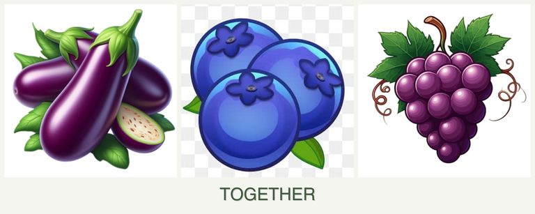 Can you plant eggplant, blueberries and grapes together?