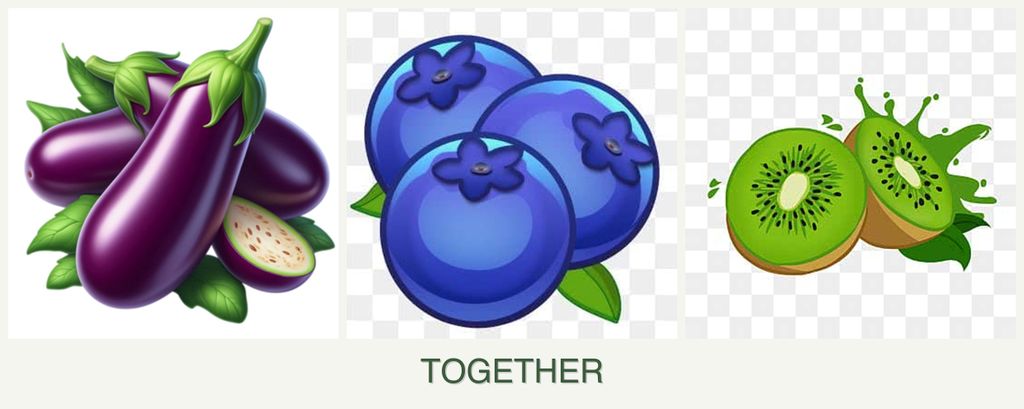 Can you plant eggplant, blueberries and kiwi together?