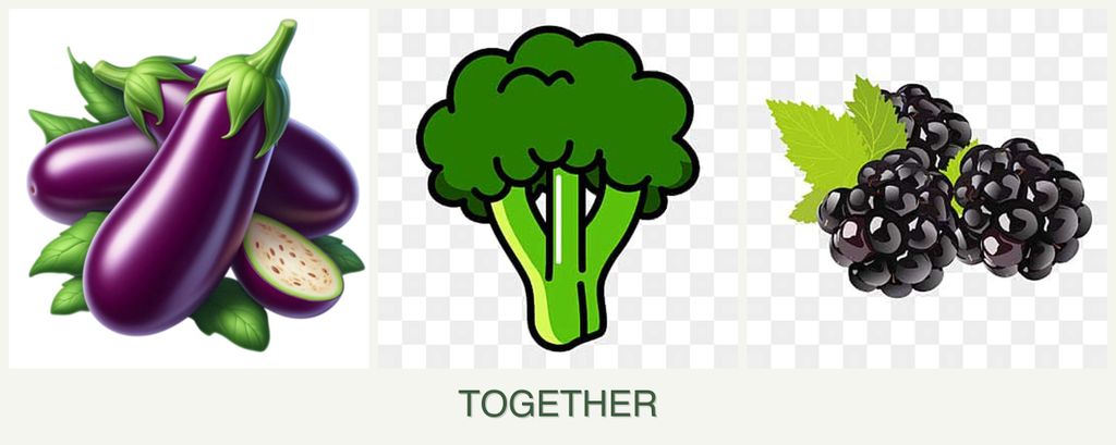 Can you plant eggplant, broccoli and blackberries together?