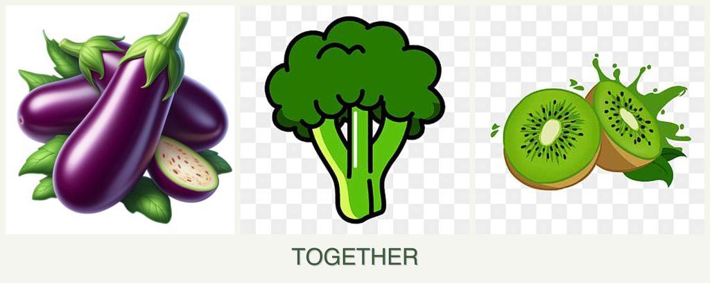 Can you plant eggplant, broccoli and kiwi together?