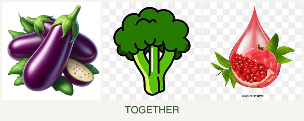 Can you plant eggplant, broccoli and pomegranates together?