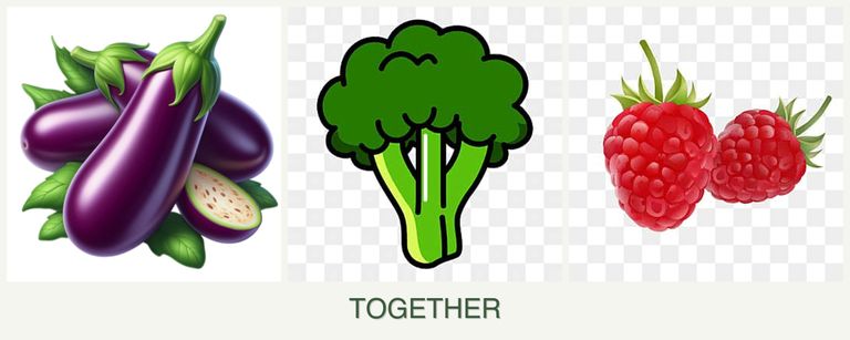 Can you plant eggplant, broccoli and raspberries together?