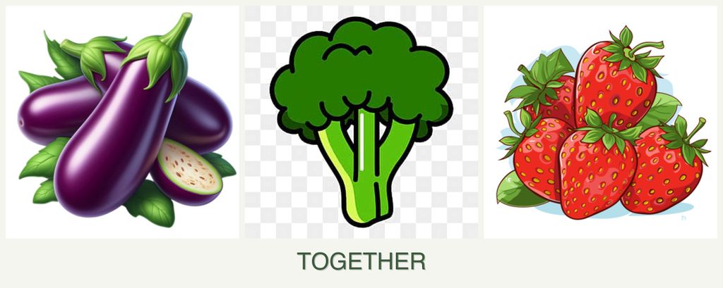 Can you plant eggplant, broccoli and strawberries together?