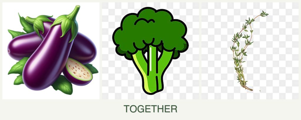Can you plant eggplant, broccoli and thyme together?