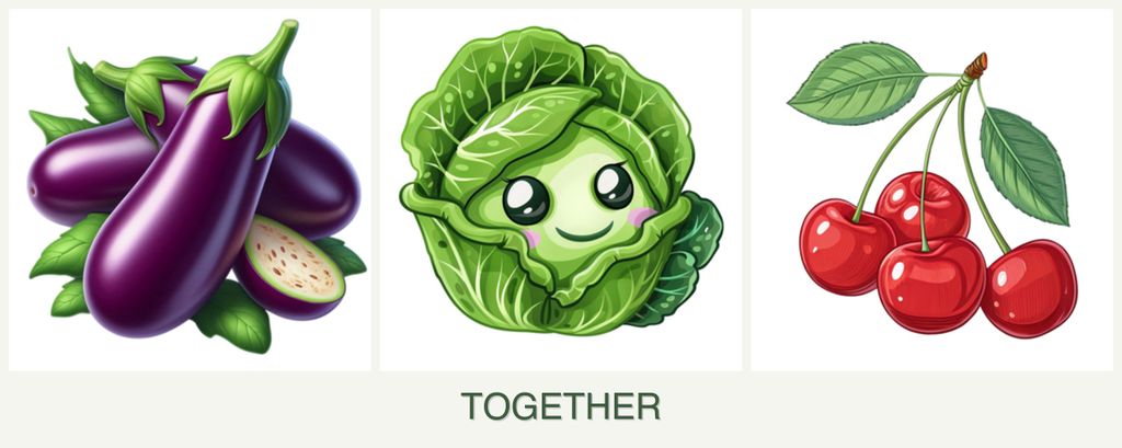 Can you plant eggplant, cabbage and cherries together?