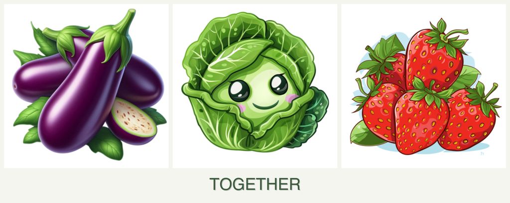 Can you plant eggplant, cabbage and strawberries together?