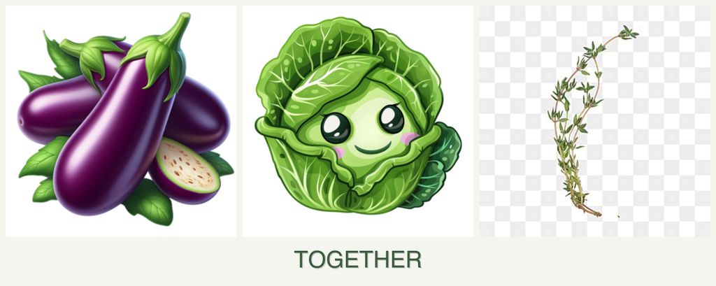 Can you plant eggplant, cabbage and thyme together?