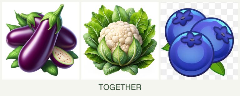 Can you plant eggplant, cauliflower and blueberries together?