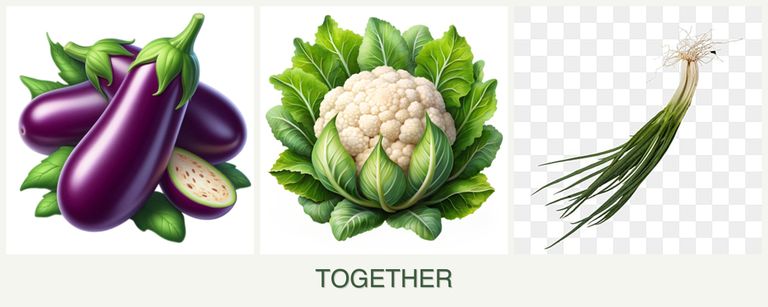 Can you plant eggplant, cauliflower and chives together?