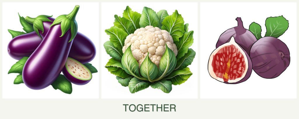 Can you plant eggplant, cauliflower and figs together?