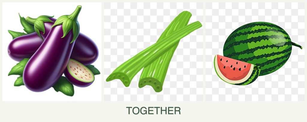 Can you plant eggplant, celery and melons together?