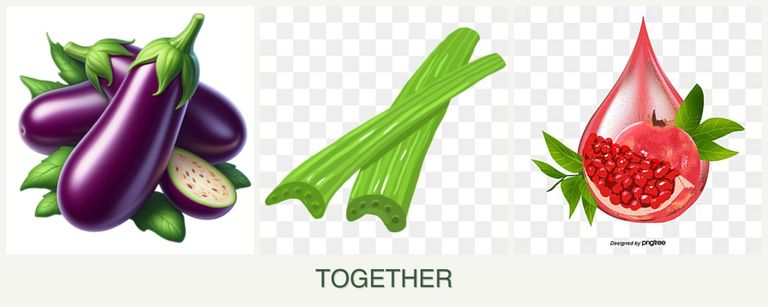 Can you plant eggplant, celery and pomegranates together?
