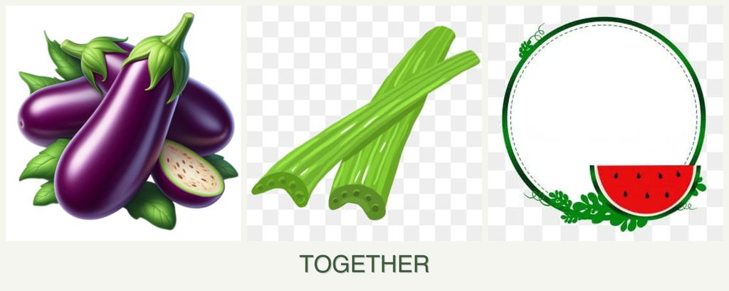 Can you plant eggplant, celery and watermelons together?