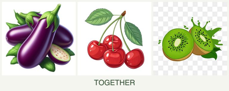 Can you plant eggplant, cherries and kiwi together?