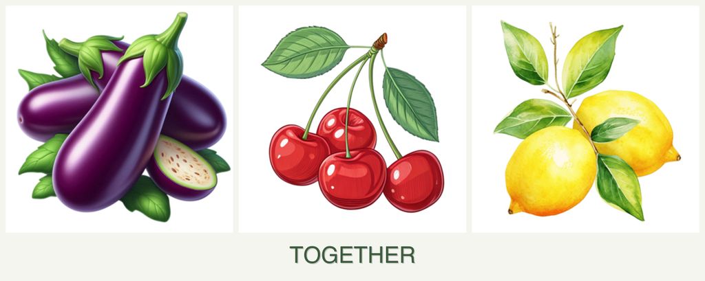 Can you plant eggplant, cherries and lemons together?