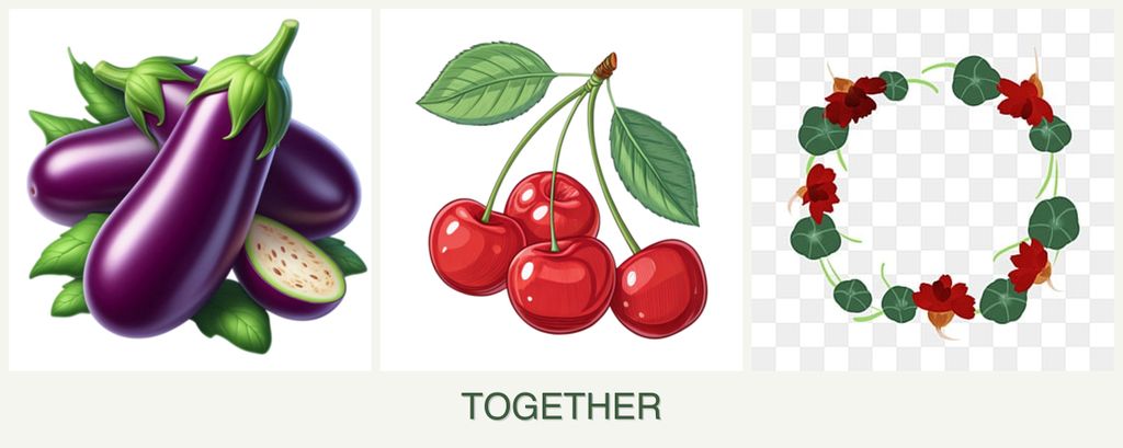 Can you plant eggplant, cherries and nasturtiums together?