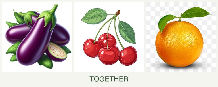 Can you plant eggplant, cherries and oranges together?