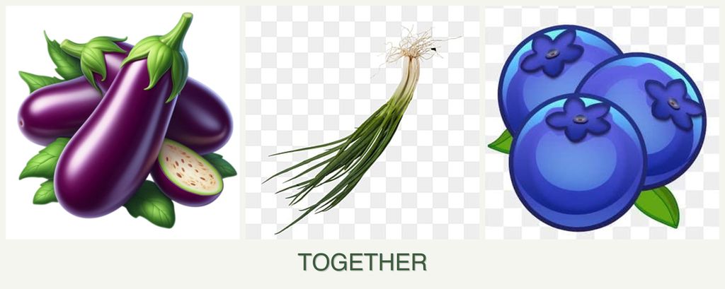 Can you plant eggplant, chives and blueberries together?