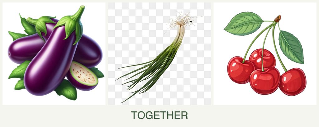 Can you plant eggplant, chives and cherries together?