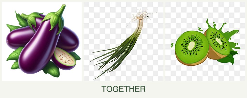 Can you plant eggplant, chives and kiwi together?