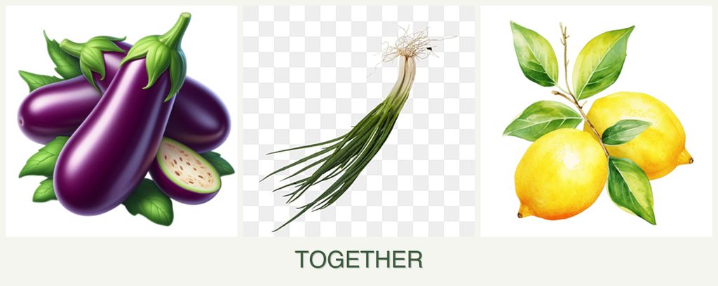 Can you plant eggplant, chives and lemons together?