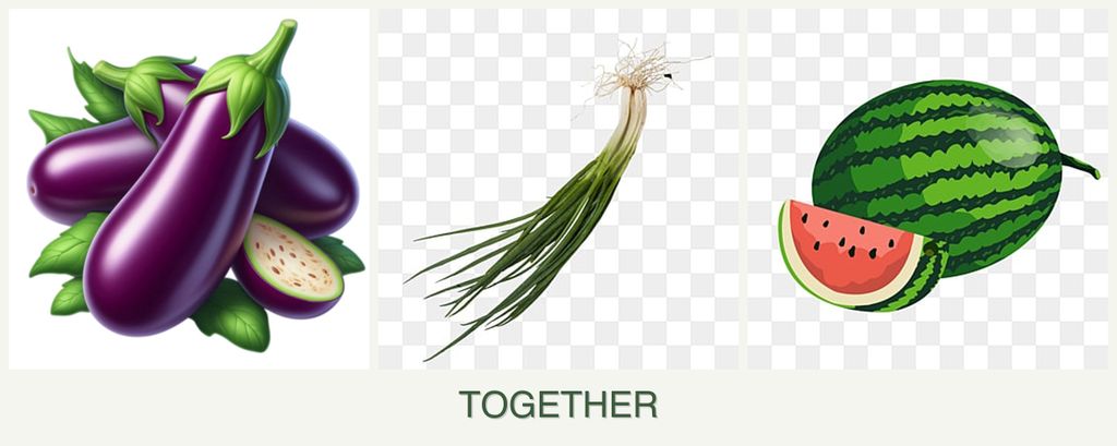 Can you plant eggplant, chives and melons together?