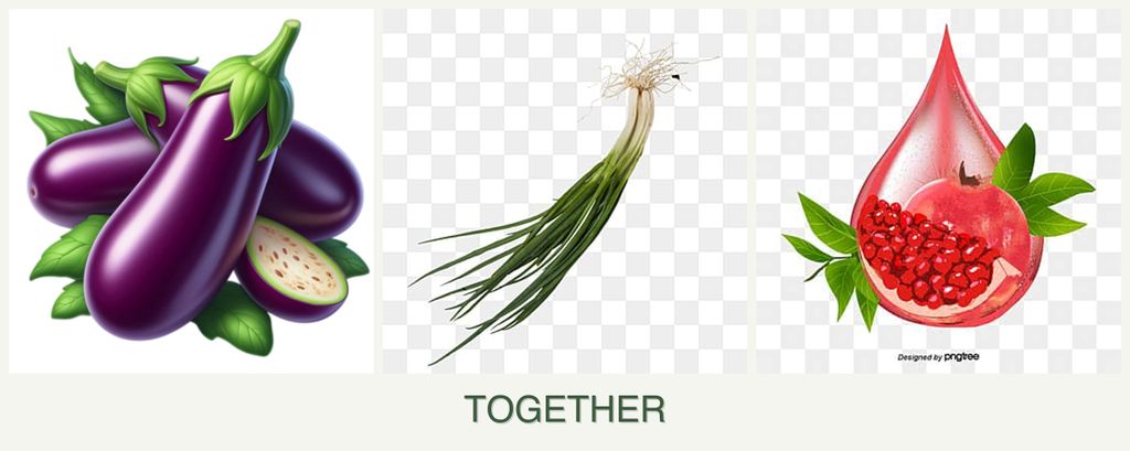 Can you plant eggplant, chives and pomegranates together?