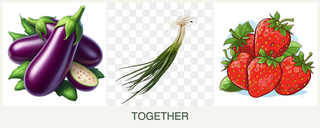 Can you plant eggplant, chives and strawberries together?