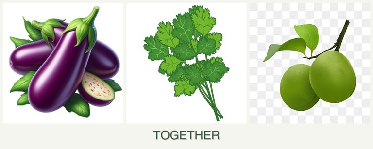 Can you plant eggplant, cilantro and plums together?
