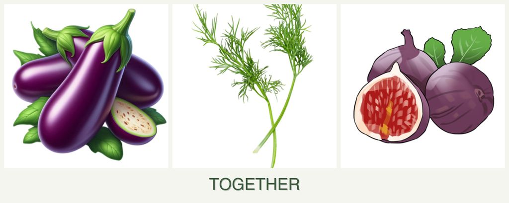 Can you plant eggplant, dill and figs together?