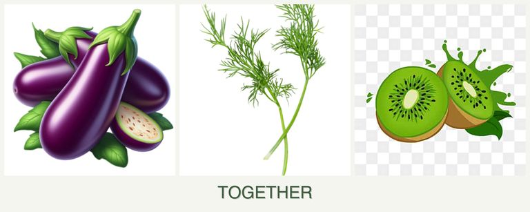 Can you plant eggplant, dill and kiwi together?