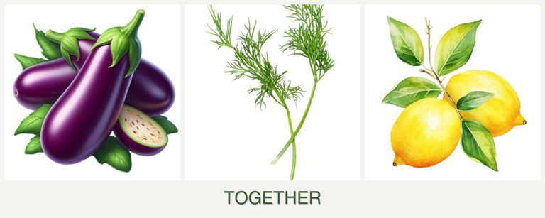 Can you plant eggplant, dill and lemons together?