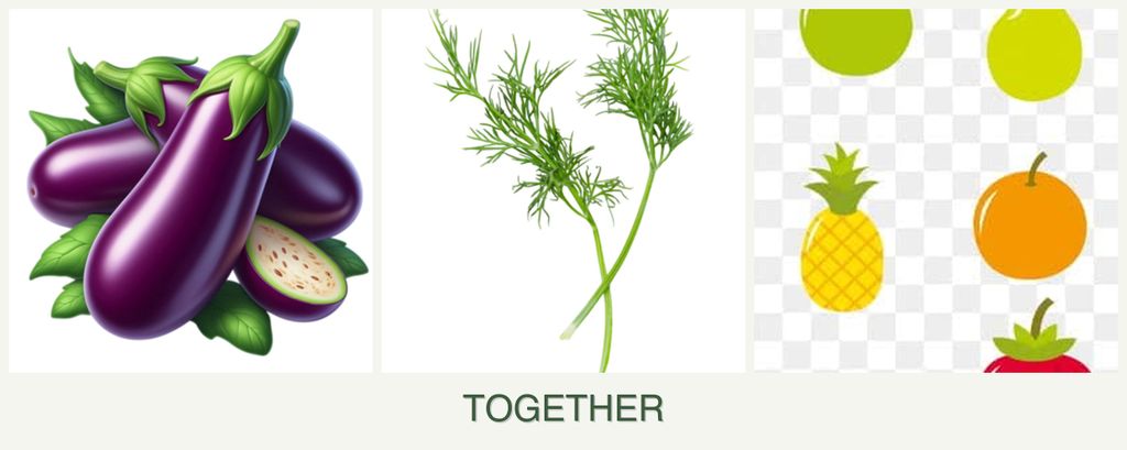 Can you plant eggplant, dill and pears together?