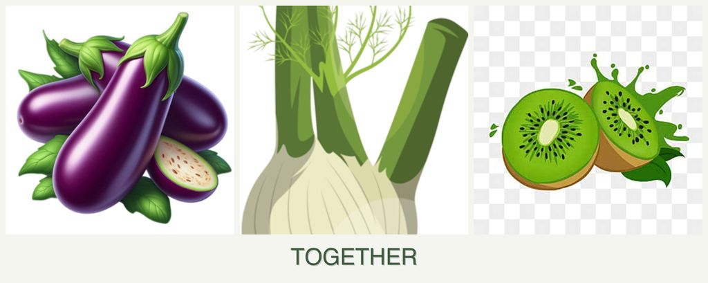 Can you plant eggplant, fennel and kiwi together?