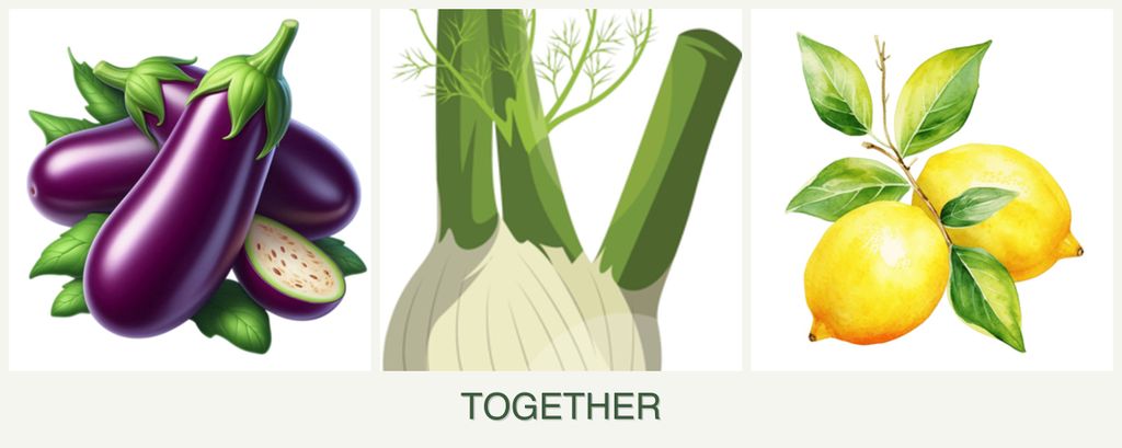 Can you plant eggplant, fennel and lemons together?