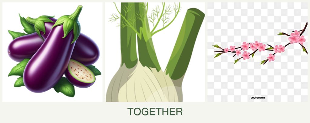 Can you plant eggplant, fennel and peaches together?