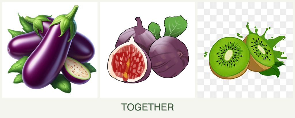 Can you plant eggplant, figs and kiwi together?