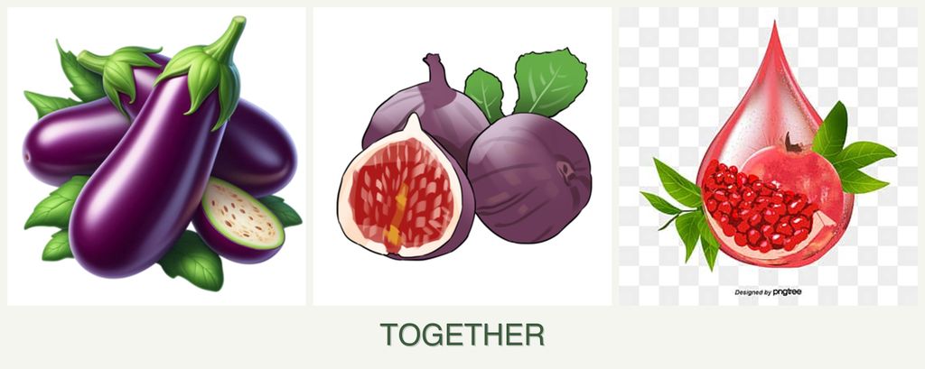 Can you plant eggplant, figs and pomegranates together?