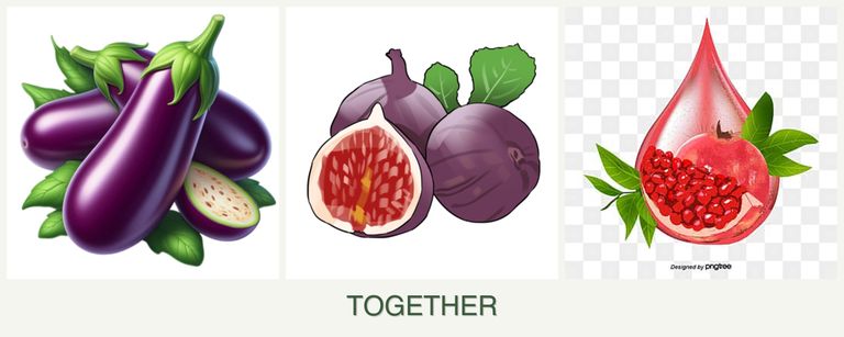 Can you plant eggplant, figs and pomegranates together?