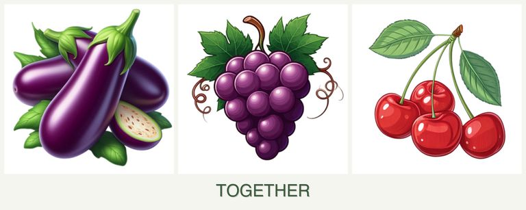 Can you plant eggplant, grapes and cherries together?
