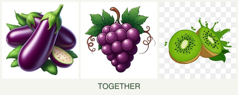 Can you plant eggplant, grapes and kiwi together?