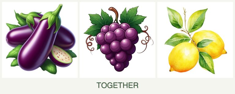 Can you plant eggplant, grapes and lemons together?