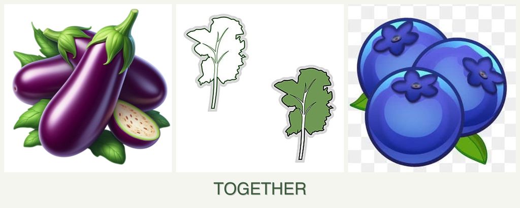Can you plant eggplant, kale and blueberries together?