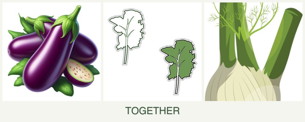 Can you plant eggplant, kale and fennel together?