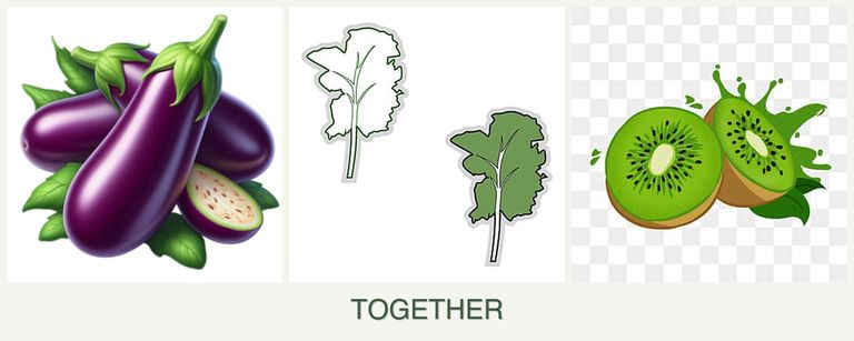 Can you plant eggplant, kale and kiwi together?