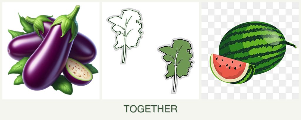 Can you plant eggplant, kale and melons together?