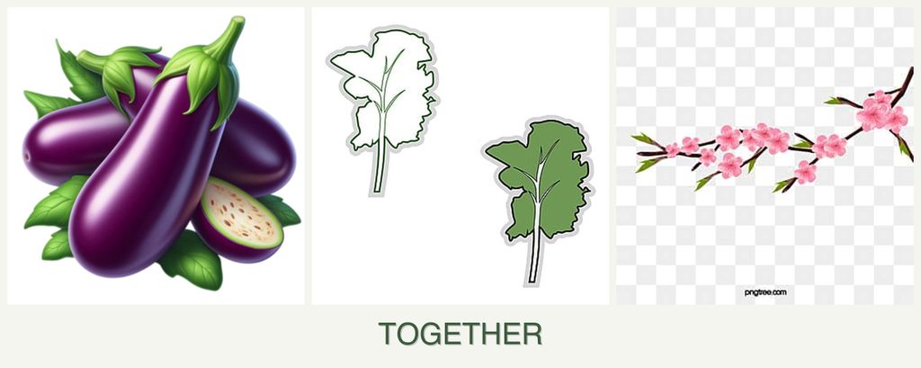 Can you plant eggplant, kale and peaches together?