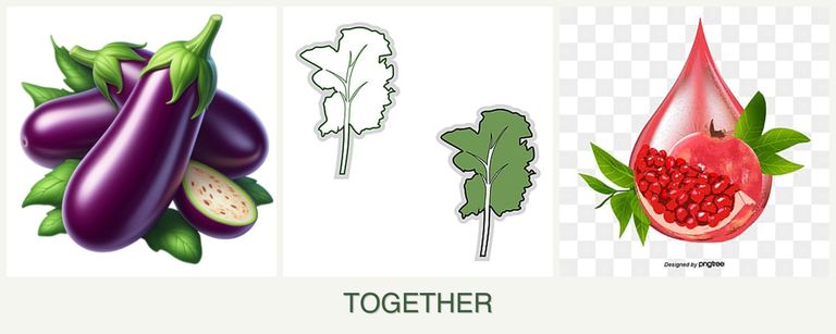 Can you plant eggplant, kale and pomegranates together?